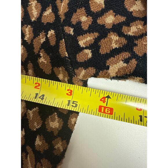 DKNY Knit Leopard Print Fit & Flare Dress Size Small - Picture 7 of 10